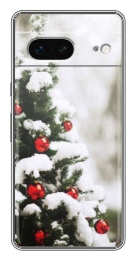 Силиконовый чехол с изображением "Рождественская елка" для Google Pixel 7