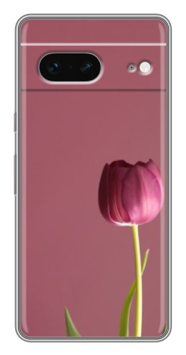 Чехол с картинкой "Розовый тюльпан" для Google Pixel 7