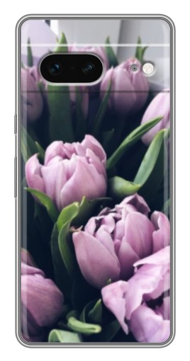 Чехол с принтом "Сиреневые тюльпаны" для Google Pixel 7