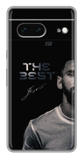 Чехол с картинкой "The Best Messi" для Google Pixel 7