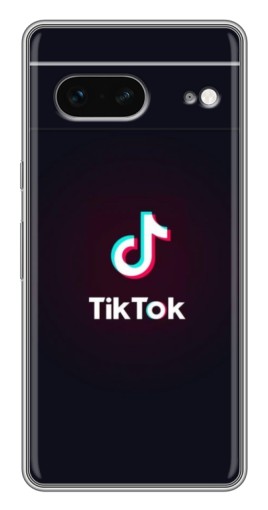 Чехол с картинкой "TikTok темный" для Google Pixel 7