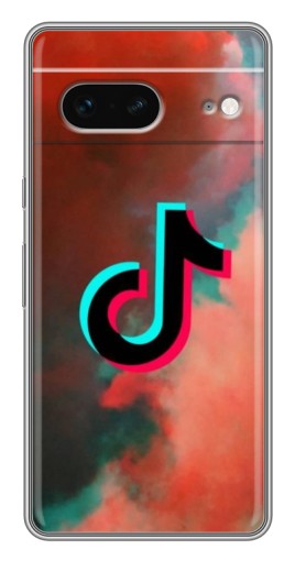 Чехол с картинкой "ТикТок в тучах" для Google Pixel 7