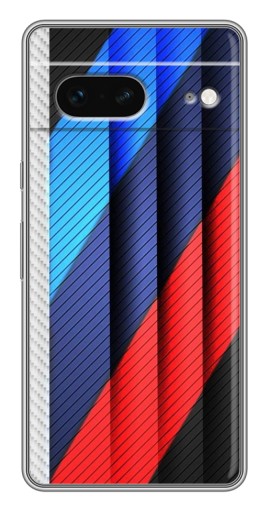 Силиконовый чехол с изображением "Цвета лого БМВ" для Google Pixel 7