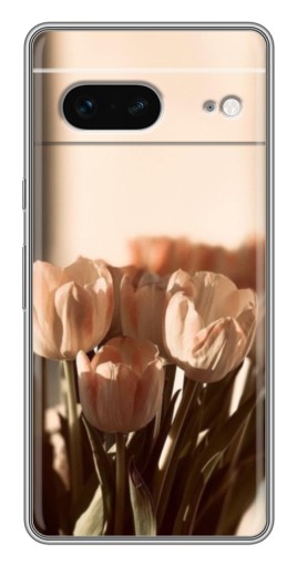 Чехол с печатью "Тюльпаны на солнце" для Google Pixel 7