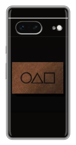 Силиконовый чехол с изображением "Визитка игра в кальмара" для Google Pixel 7