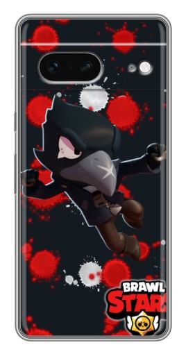 Силиконовый чехол с изображением "Ворон Бравл Старс" для Google Pixel 7