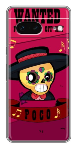 Чехол с картинкой "WANTED POCO" для Google Pixel 7