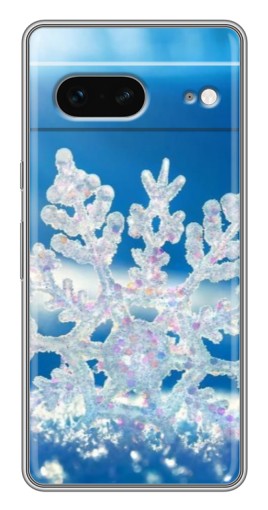 Чехол с печатью "Яркая снежинка" для Google Pixel 7