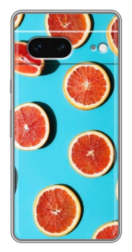 Чехол с картинкой "Яркие грейпфруты" для Google Pixel 7