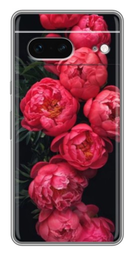 Чехол с печатью "Яркие пионы" для Google Pixel 7