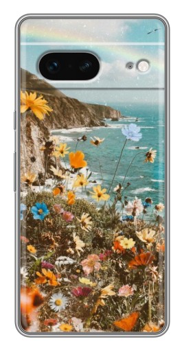 Чехол с принтом "Яркие полевые цветы" для Google Pixel 7