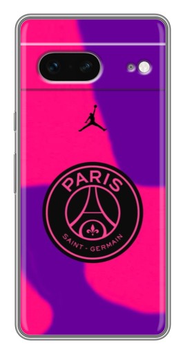 Силиконовый чехол с изображением "Яркий лого PSG" для Google Pixel 7