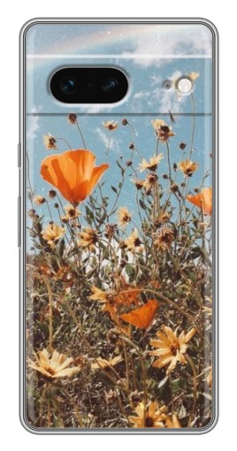 Чехол с печатью "Желтые цветы" для Google Pixel 7