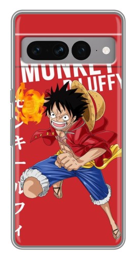 Чехол с картинкой "Атакующий D Luffy" для Google Pixel 7 Pro