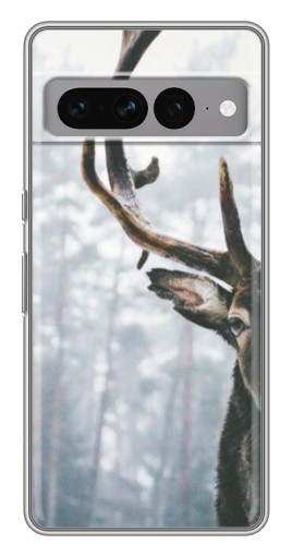 Силиконовый чехол с изображением "Большой олень" для Google Pixel 7 Pro