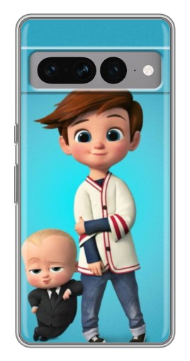 Чехол с печатью "Boss and Boy" для Google Pixel 7 Pro
