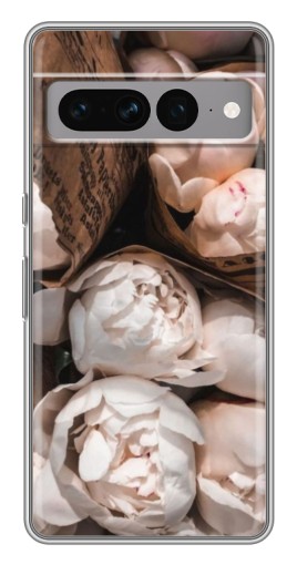 Чехол с печатью "Букет пионов" для Google Pixel 7 Pro