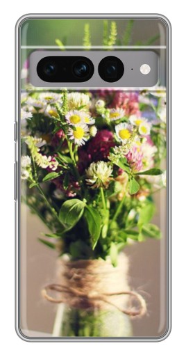 Силиконовый чехол с изображением "Букет полевых цветов" для Google Pixel 7 Pro