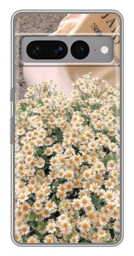 Чехол с печатью "Букет ромашек" для Google Pixel 7 Pro