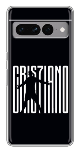 Силиконовый чехол с изображением "Cristiano" для Google Pixel 7 Pro