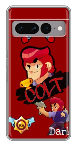 Силиконовый чехол с изображением "Dark Colt" для Google Pixel 7 Pro