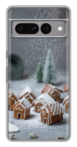 Чехол с картинкой "Домики из пряников" для Google Pixel 7 Pro