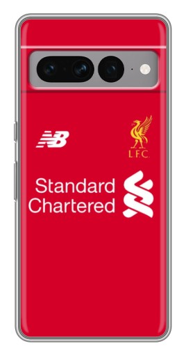 Чехол с картинкой "Форма Liverpool" для Google Pixel 7 Pro