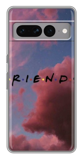 Силиконовый чехол с изображением "Friends" для Google Pixel 7 Pro