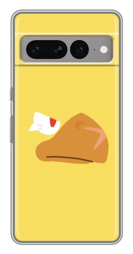 Чехол с картинкой "Gold Crow" для Google Pixel 7 Pro