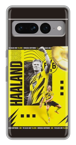 Чехол с картинкой "Golden Haaland" для Google Pixel 7 Pro