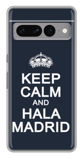 Силиконовый чехол с изображением "Hala Madrid" для Google Pixel 7 Pro