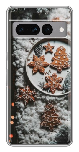 Силиконовый чехол с изображением "Имбирные пряники" для Google Pixel 7 Pro