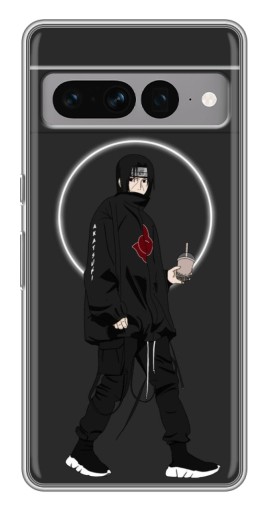 Чехол с картинкой "Итачи с напитком" для Google Pixel 7 Pro