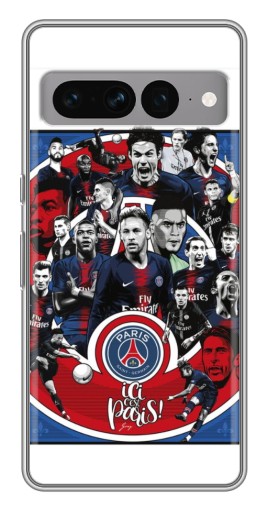 Чехол с картинкой "Команда PSG" для Google Pixel 7 Pro