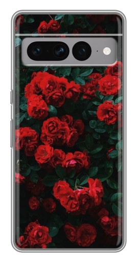 Чехол с печатью "Красные розы" для Google Pixel 7 Pro