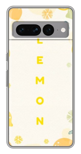 Силиконовый чехол с изображением "Lemon" для Google Pixel 7 Pro