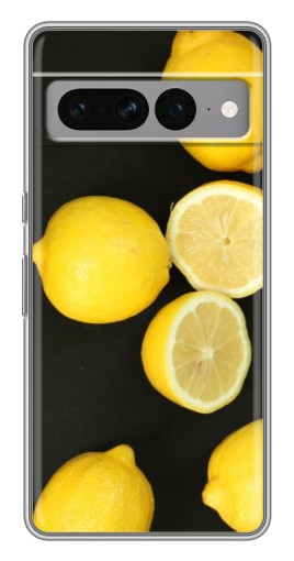 Силиконовый чехол с изображением "Лимонный стиль" для Google Pixel 7 Pro