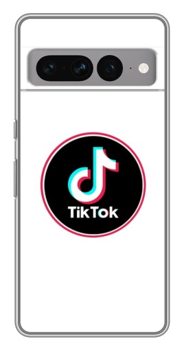 Силиконовый чехол с изображением "Лого Тик Ток" для Google Pixel 7 Pro