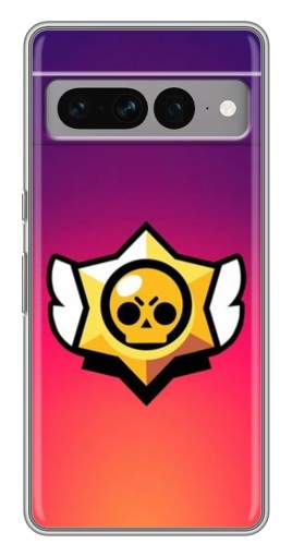 Чехол с картинкой "Логотип Brawl Stars" для Google Pixel 7 Pro