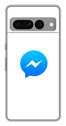 Силиконовый чехол с изображением "messenger logo" для Google Pixel 7 Pro