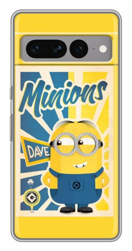 Силиконовый чехол с изображением "Minions" для Google Pixel 7 Pro
