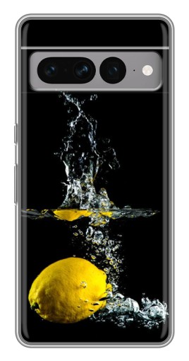 Силиконовый чехол с изображением "Мокрый Лимон" для Google Pixel 7 Pro