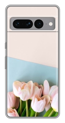 Чехол с принтом "Нежные тюльпаны" для Google Pixel 7 Pro