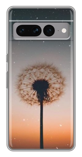 Силиконовый чехол с изображением "Ночной одуванчик" для Google Pixel 7 Pro