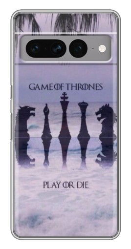 Чехол с картинкой "Play or Die" для Google Pixel 7 Pro
