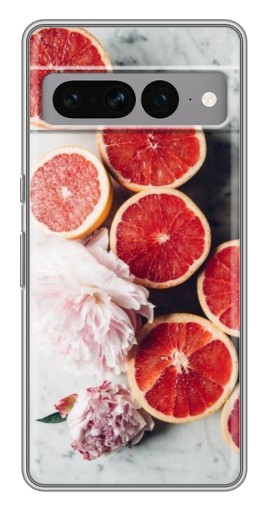Чехол с печатью "Половинки грейпфрутов" для Google Pixel 7 Pro