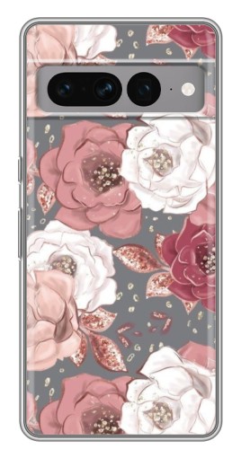 Чехол с печатью "Рисунок розы" для Google Pixel 7 Pro