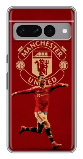 Чехол с принтом "Ronaldo в МЮ" для Google Pixel 7 Pro