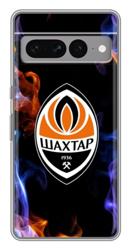 Чехол с картинкой "Шахтер в огне" для Google Pixel 7 Pro
