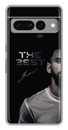 Силиконовый чехол с изображением "The Best Messi" для Google Pixel 7 Pro